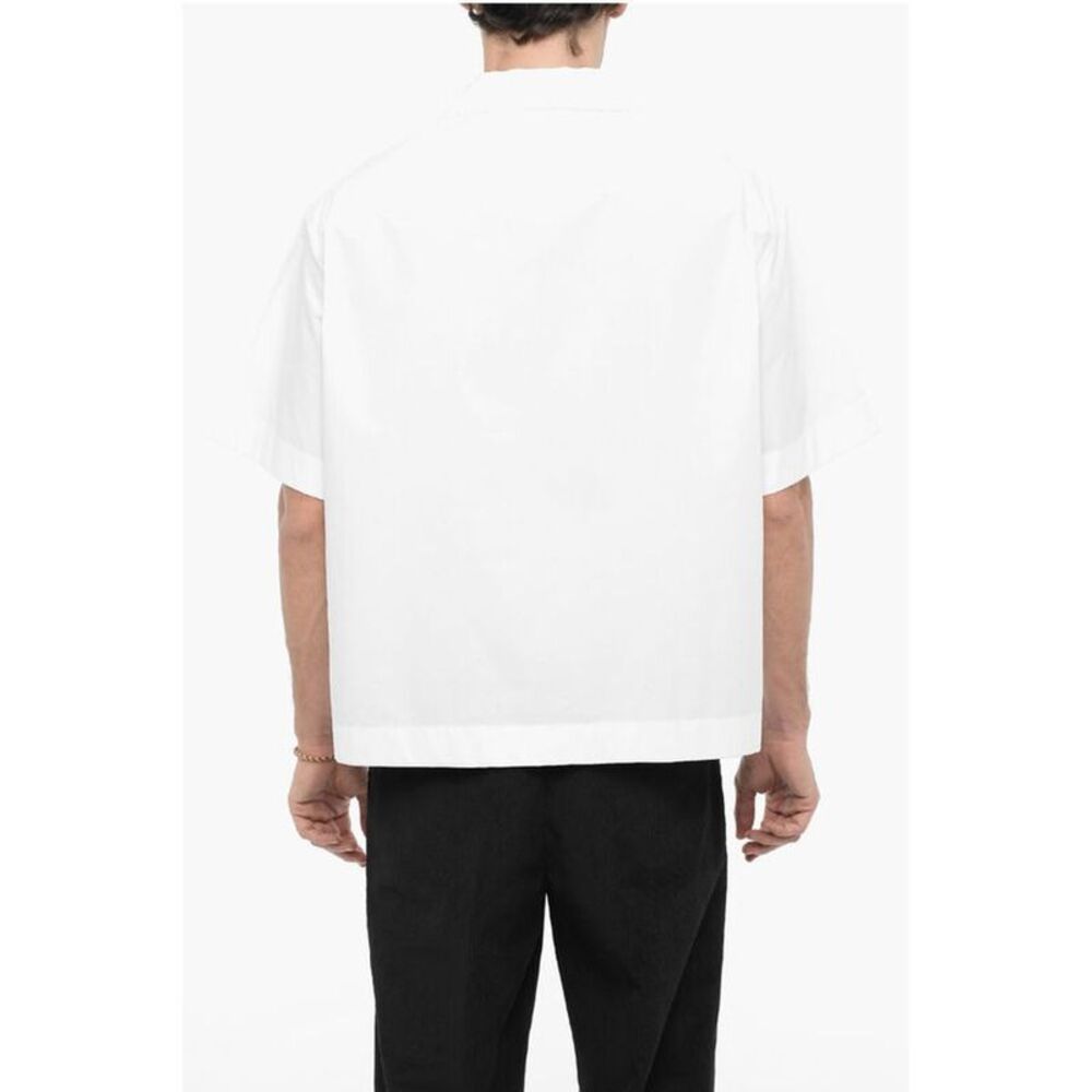 Neil Barrett Cotton Boxy Fit Shirt with Men's Breast-Pocket - Picture 2 of 4